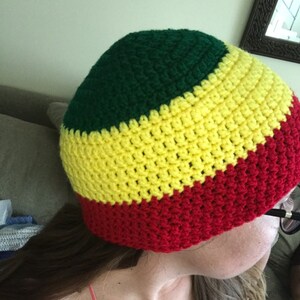 Rasta Beanie Tri Color