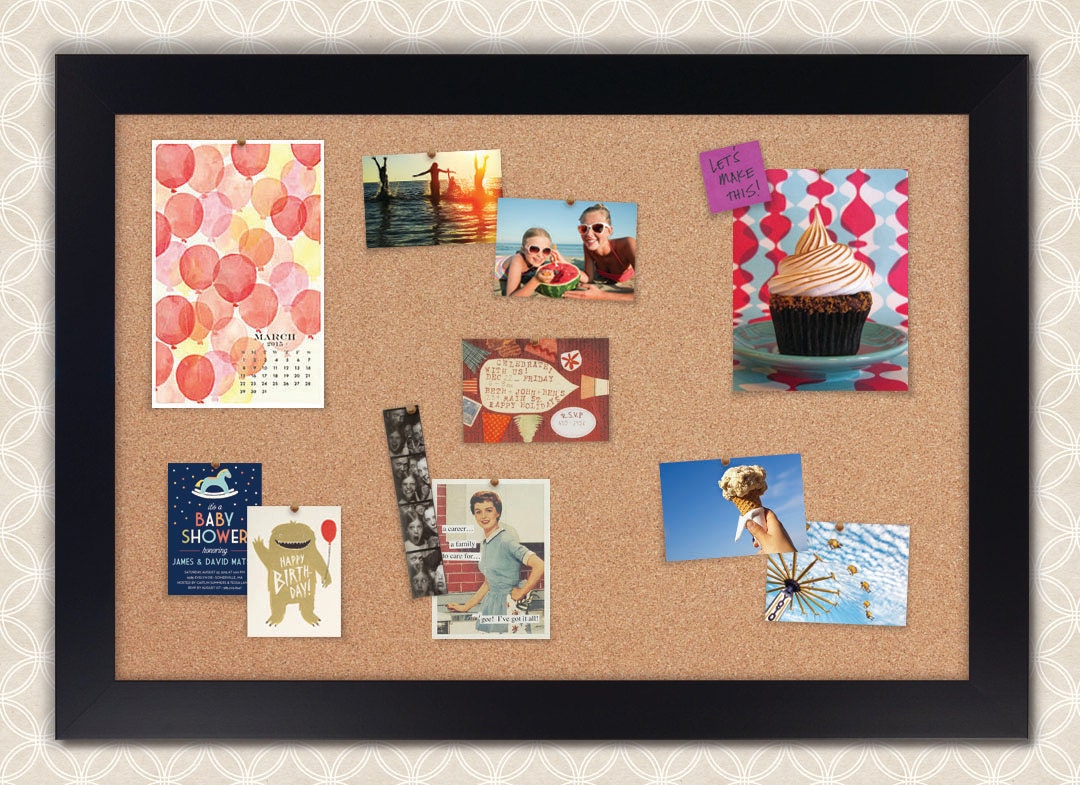 Cork Boards Framed Cork Boards Cork Bulletin Board Etsy