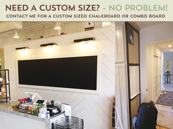 Chalk Combo Board Chalk Cork Board Chalkboard Combo Framed Chalkboards Magnetic Chalkboards Espresso Frame Cork
