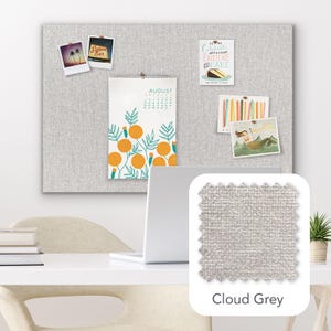Frameless Linen Pin Board - (36" x 24") - Gallery Wrapped Bulletin Board immagine 9