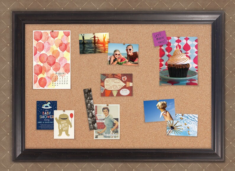 Cork Boards Framed Cork Boards Cork Bulletin Board Etsy