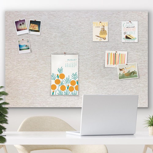 48 X 32 Pin Board LINEN FABRIC Frameless Pin Etsy