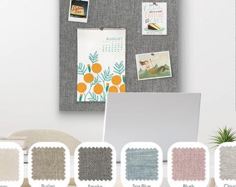 Frameless Linen Pin Board - (24" x 24") - Gallery Wrapped Fabric Bulletin Board