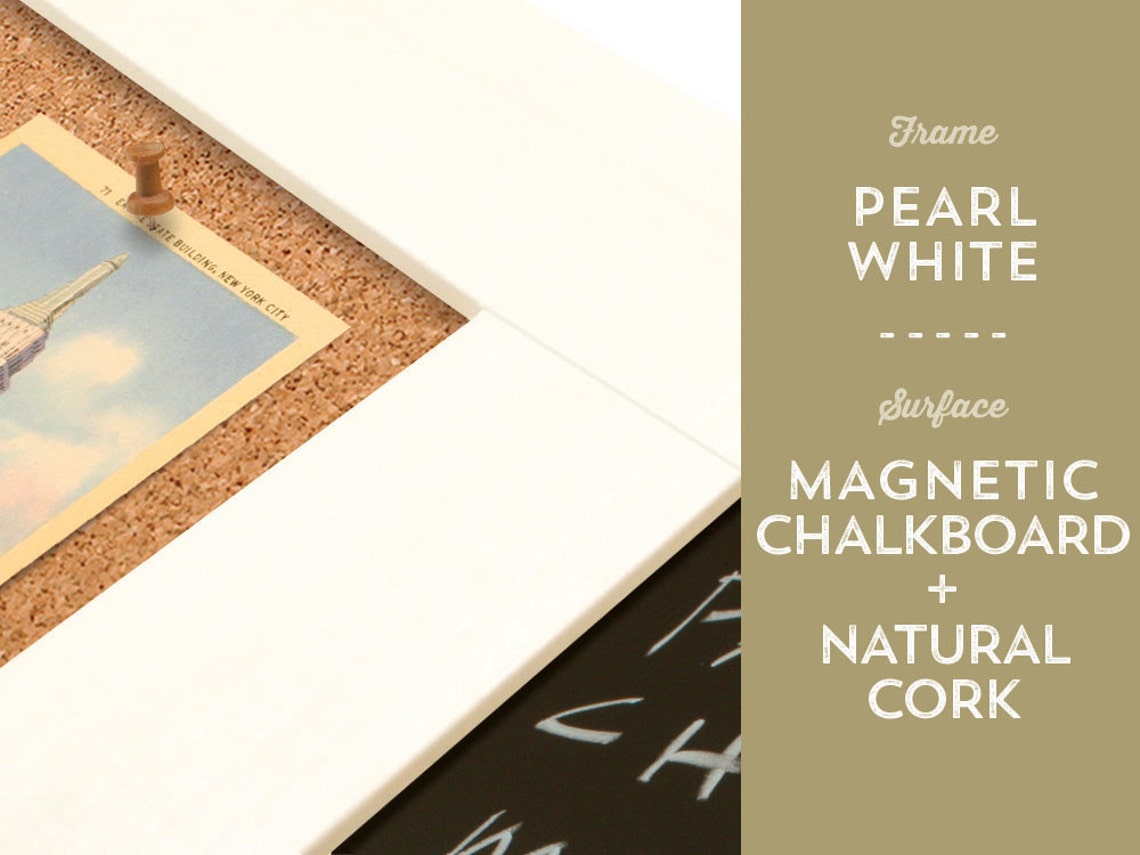 Chalk Combo Board Chalk Bulletin Board Chalkboard Combo Etsy