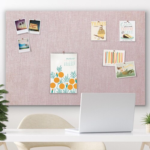 36 X 24 Pin Board BLUSH FABRIC Frameless Pin Etsy