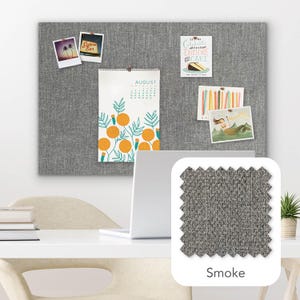 Frameless Linen Pin Board - (36" x 24") - Gallery Wrapped Bulletin Board immagine 11