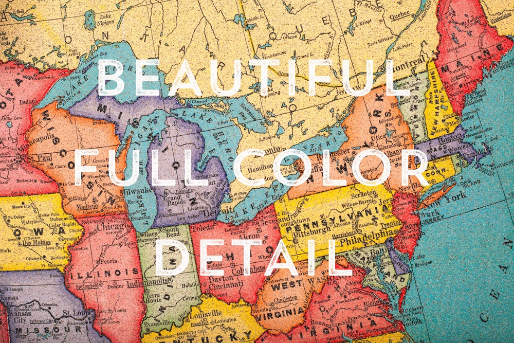 Cork Board Map USA Cork Board Map Framed Cork Board Map - Etsy