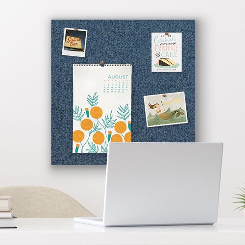 36 X 24 Pin Board LINEN FABRIC Frameless Pin Etsy