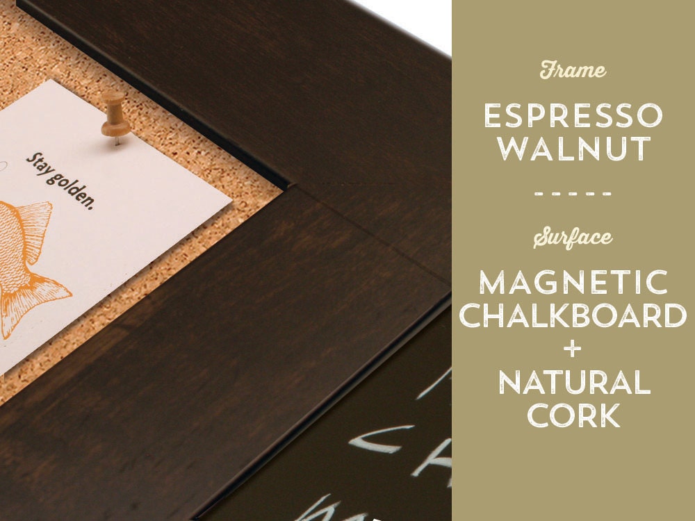 Chalk Combo Board Chalk Cork Board Chalkboard Combo Etsy