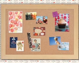 Cork Boards | Framed Cork Boards | Cork Bulletin Board | Decorative Cork Boards | Large Cork Boards | Custom Cork Boards - Maple Frame