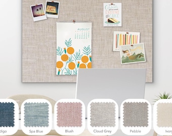 Frameless Linen Pin Board - (36" x 24") - Gallery Wrapped Bulletin Board