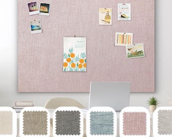 Frameless Linen Pin Board - (60" x 40") - Gallery Wrapped Fabric Bulletin Board