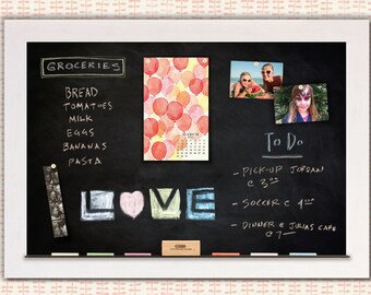 Chalkboards | Magnetic Chalkboards | Framed Chalkboards | White Framed Chalkboards | Custom Chalkboards - White Driftwood Frame