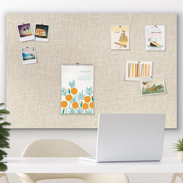 Linen Bulletin Board Etsy