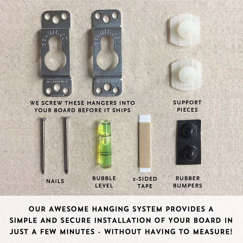 Frameless Linen Pin Board - (36" x 24") - Gallery Wrapped Bulletin Board immagine 19