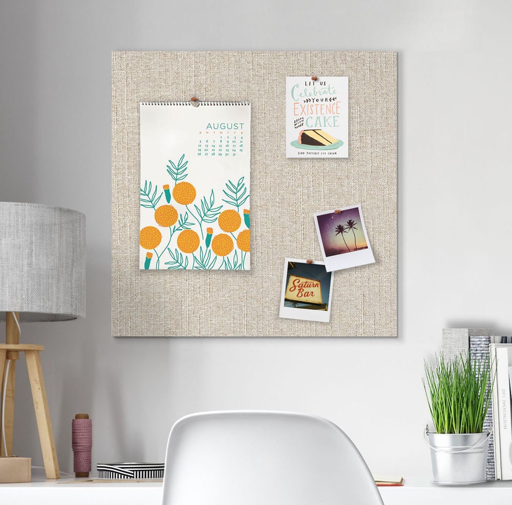 24 x 24 Pin Board LINEN FABRIC Frameless Pin Etsy