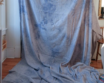Hand-Dyed Canvas Fabric Backdrop / Photo Background in LILAC / 8'x11'
