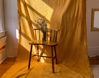 Hand-Dyed Cotton Canvas Backdrop / Photo Background in MARIGOLD