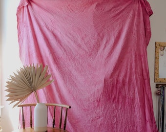 Fondo/fondo fotográfico de lona de algodón teñida a mano con estampado de pitahaya.