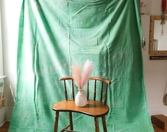 Fondo fotográfico verde teñido a mano “Hierba” / Fondo de estudio de lona de algodón para fotos, recién nacidos, maternidad y familia.