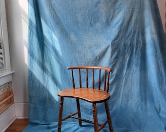 Hand-Dyed Canvas Fabric Backdrop / Photo Background 5'x8' In SKY