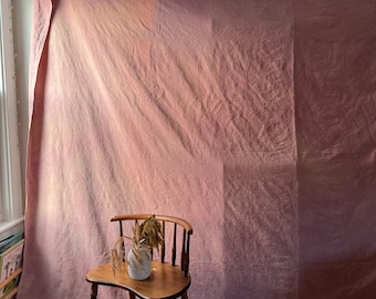 Fondo fotográfico de lona de algodón teñida a mano en color ROSA DEL DESIERTO