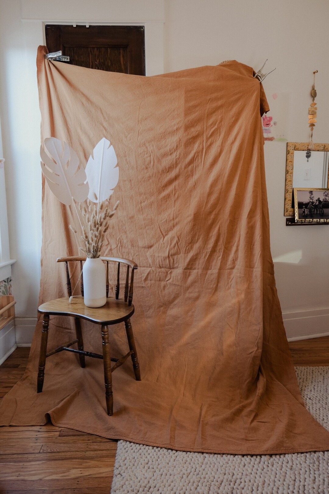 Hand-dyed Canvas Backdrop in RUST / 5'x8' - Etsy