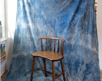 Hand-Dyed Canvas Fabric Backdrop / Photo Background 5'x8' in CAPE COD