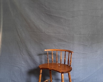Hand-Dyed Canvas Fabric Backdrop / Photo Background 8'x11' in SLATE