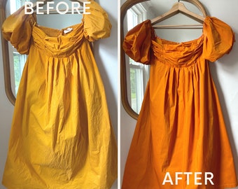 Custom Dyeing- Hand Dyed Dress, Custom Dyed Bridesmaid Dresses, Bridal Gowns, Upcycle your favorite clothing!