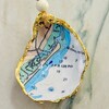 Big Pine Key Map Oyster Shell Ornament - Il 100x100.5718211608 8e11