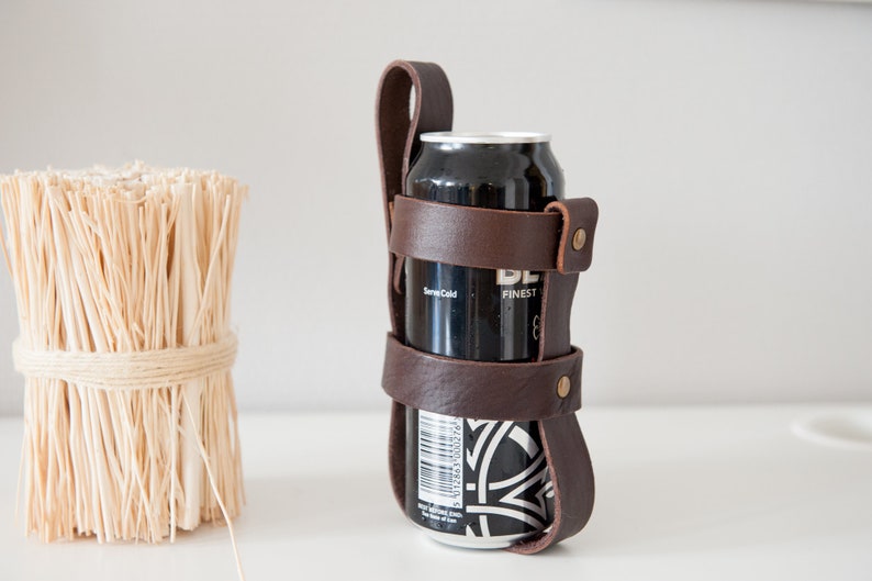 Leather beer belt holster beer carrier drink holder beer tote Etsy