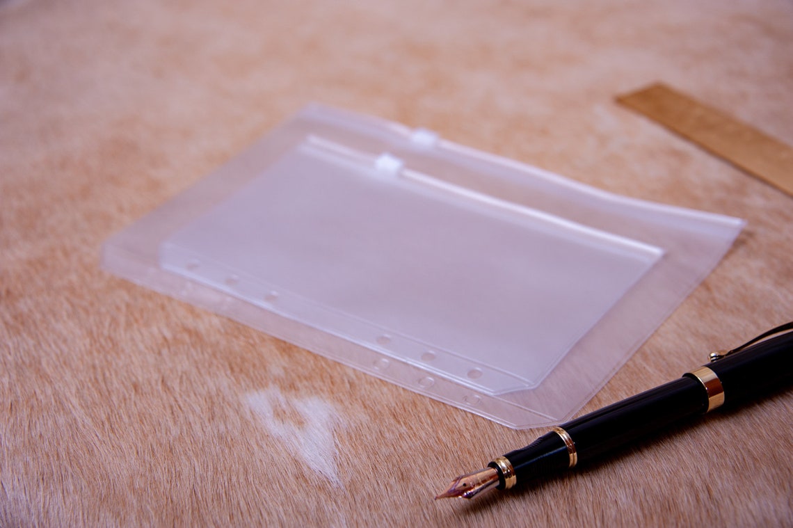Plastic Zip folder for FIlofax personal Zipper pocket binder Etsy