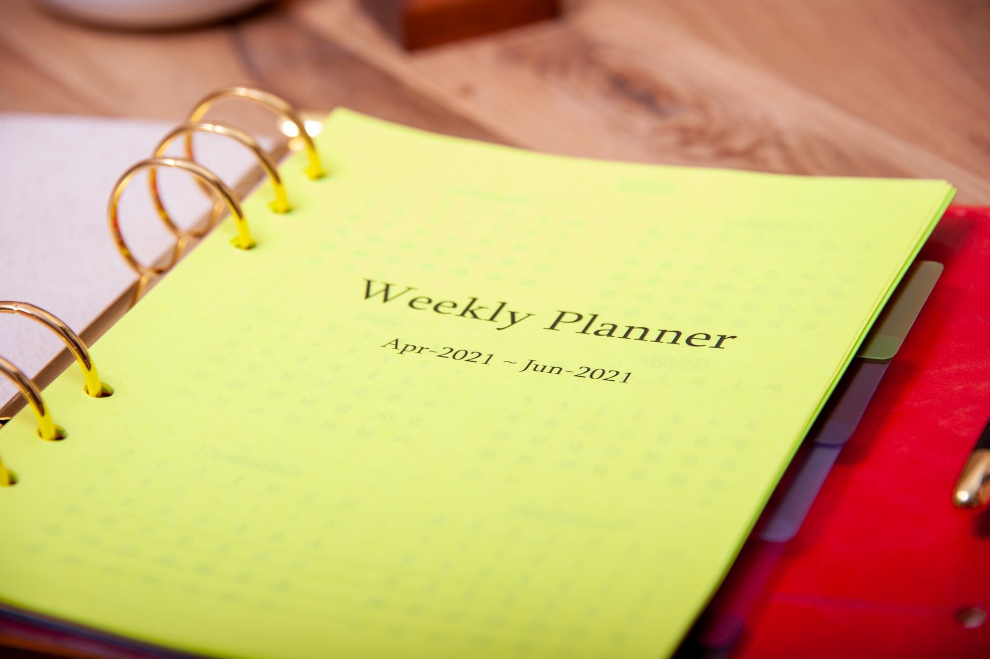 2021 A5 planner A5 binder insert Set of weekly planner for Etsy