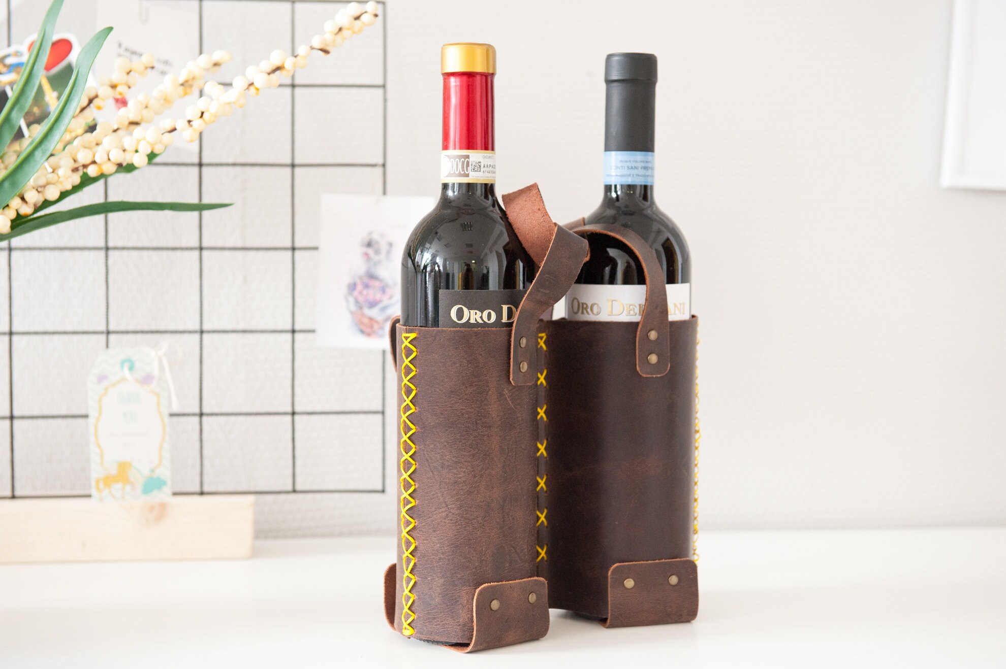 double wine bottle bag