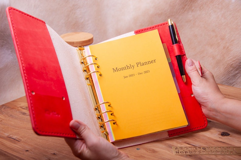 A5 planner binder A5 binder 6 ring A5 planner cover Ring Etsy