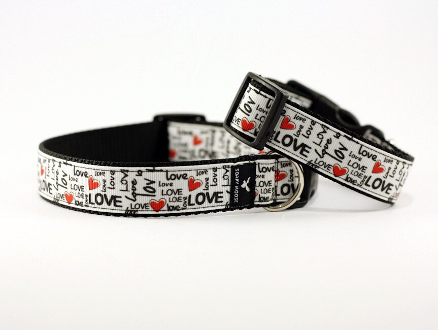 LOVE Dog Collar Love Dog collar Handmade in Australia love Etsy