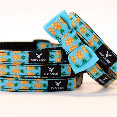 Pineapple Cat Collar Hand Made in Australia Kitten Pineapple Etsy