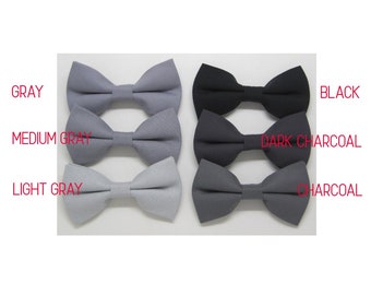 Charcoal Dark Grey fine striped Cotton Premium Quality Bow Tie Pre-Tied BV68 Charcoal Dark Grey fine striped Cotton Premium Quality Bow Tie Pre-Tied BV68