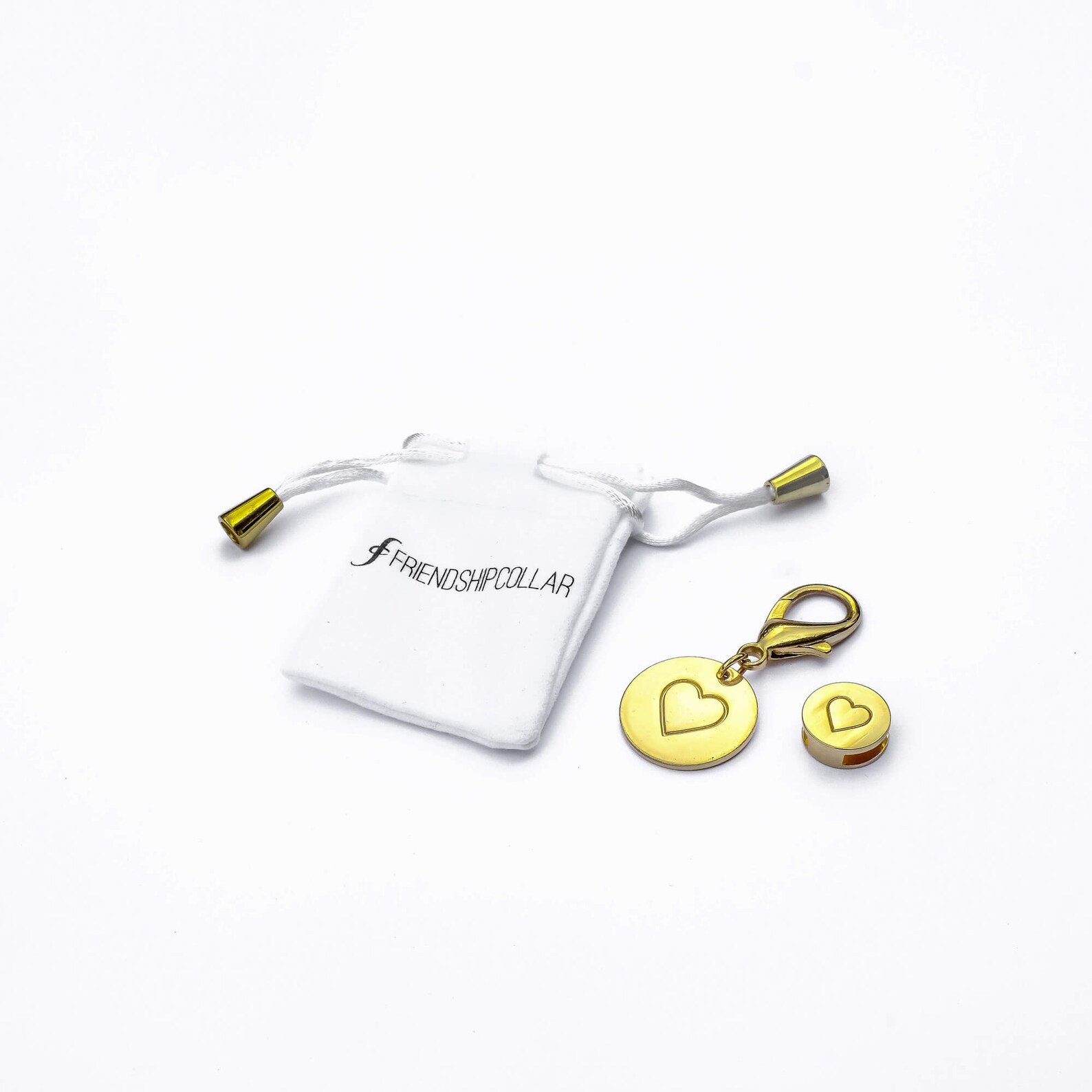 Friendship Collar FriendshipCollar Heart Charm Set Etsy