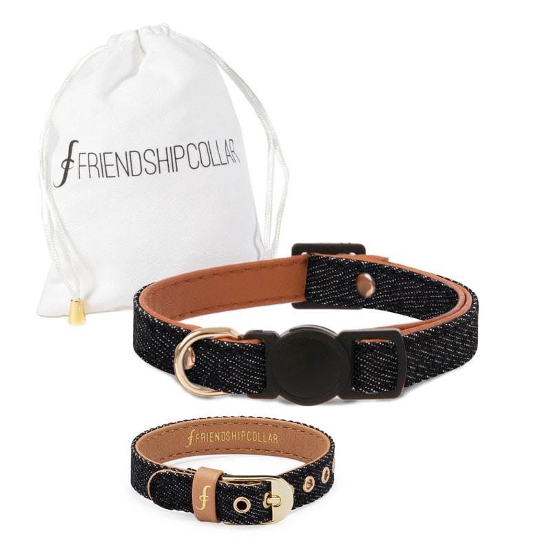 Friendship Collar FriendshipCollar Great Genes Black Wash Etsy