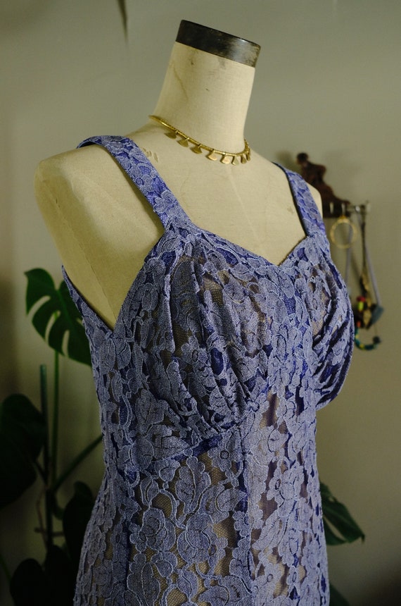 1930s Sheer Lace Gown