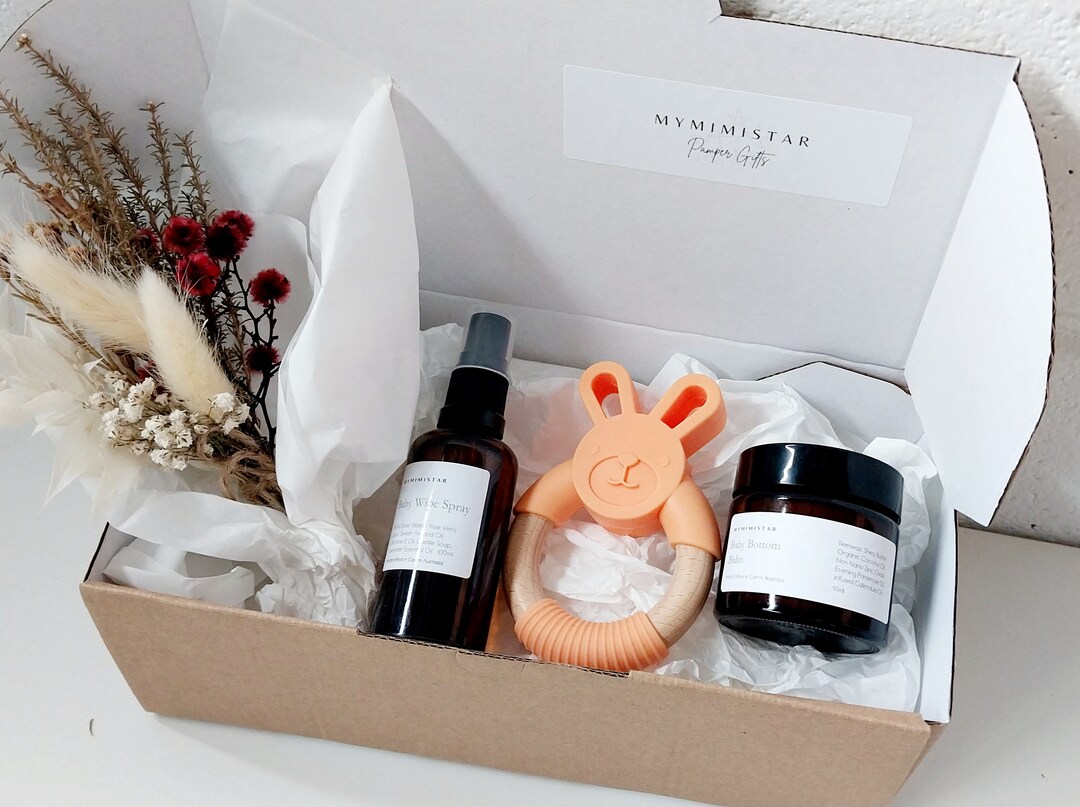 Baby Care Gift Basket Baby Pamper Gift Set Basket Mum and Etsy.de