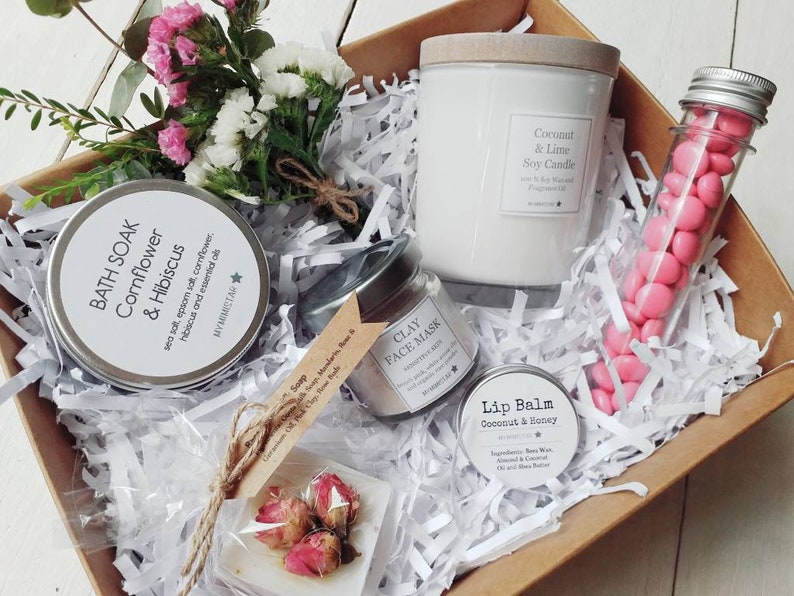 Thinking of you gift box wishing well pamper gift set thank etsy