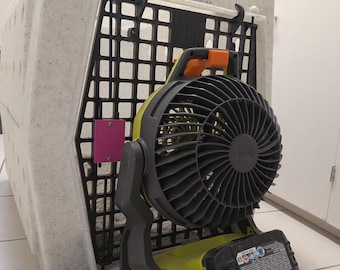 Gancho para ventilador Ryobi para casetas Ruffland, plástico PETG, varios colores y tamaños. Diseño mejorado.