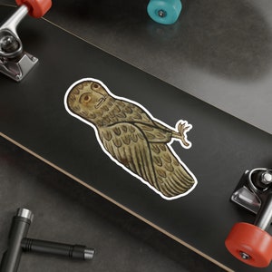Medieval Owl Vinyl Decal Sticker