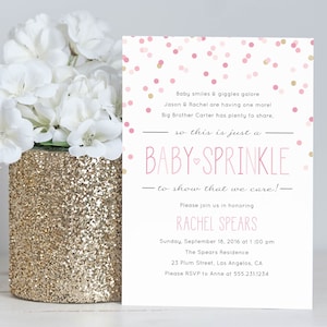 Baby Sprinkle Invitation - Baby Shower - Custom Printable - Digital