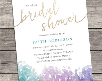 Bridal Shower Printable Invitation