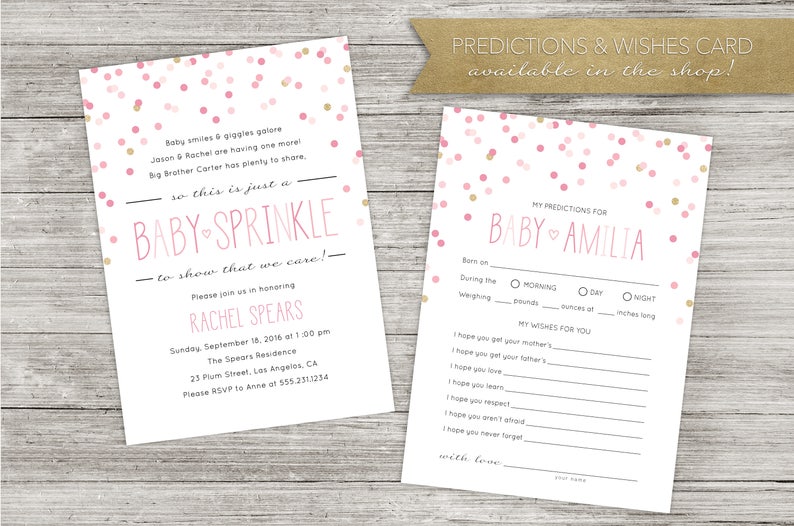 Baby Sprinkle Invitation Baby Shower Custom Printable Digital image 4