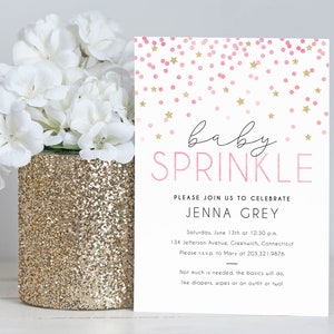 Baby Sprinkle Invitation - Baby Shower - Custom Printable - Digital